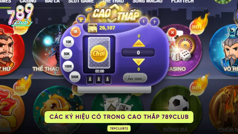 ký hiệu trong cao thấp 789club