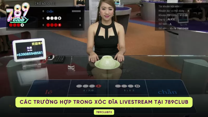 Xóc Đĩa Livestream - Mẹo Chơi Ăn Sạch Tiền Từ Cổng Game 789club 2 trường hợp trong xóc đĩa livestream